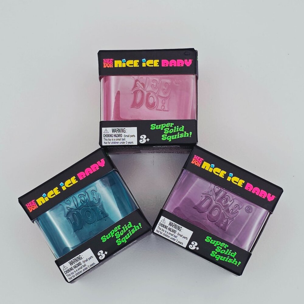 1pc NeeDoh Nice Ice Baby Squishy Stress Ball - Assorted Colors